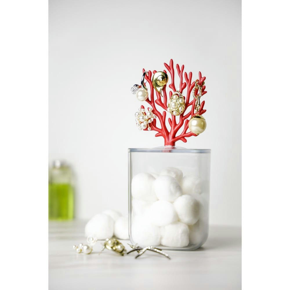 CORAL - Récipient coral plastique rouge