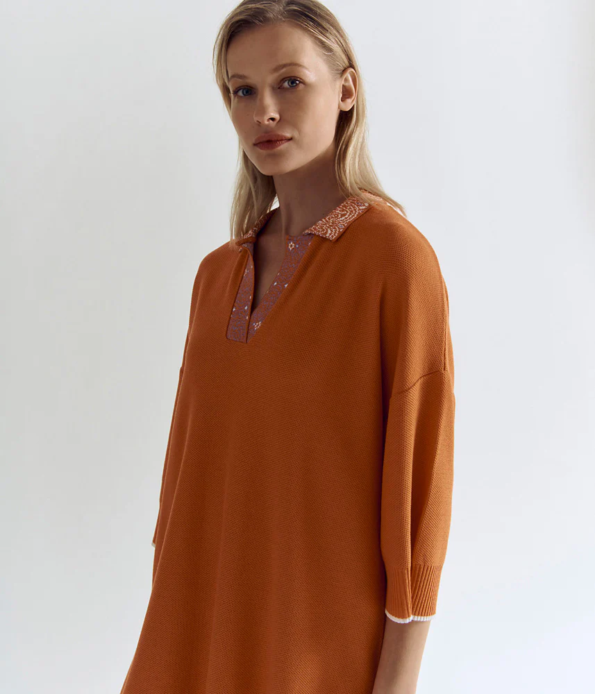 Robe maille oversize en viscose écologique OBEILLE/83104/831