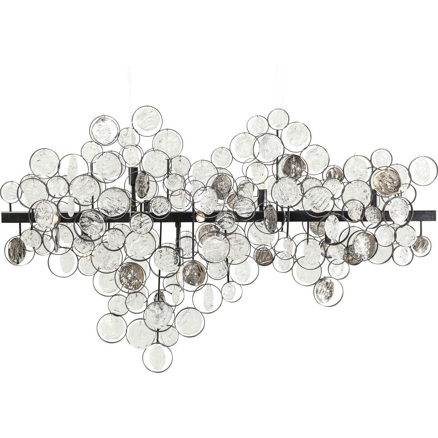 CLOUDS CLEAR - Suspension en acier et verre