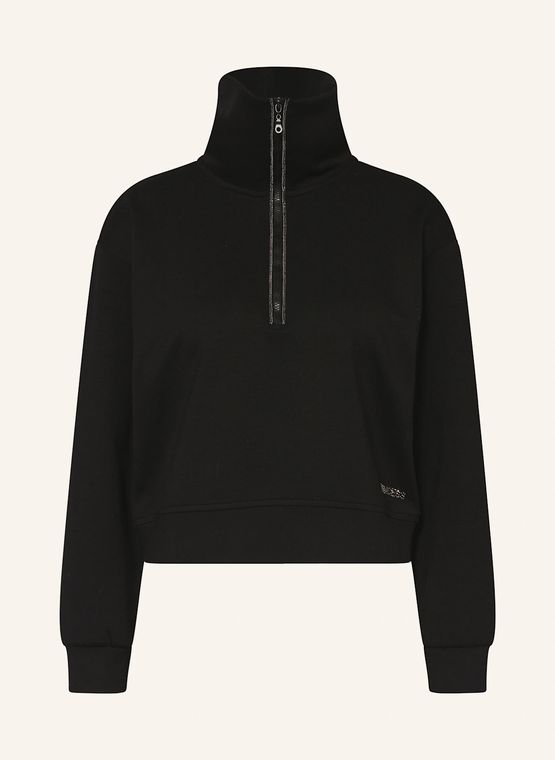 Princess GOES HOLLYWOOD Cropped Sweatshirt mit Schmucksteinen
