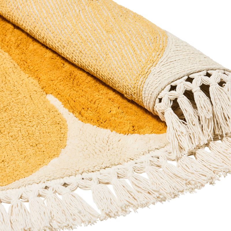 Daisy Mustard & Rust Rug