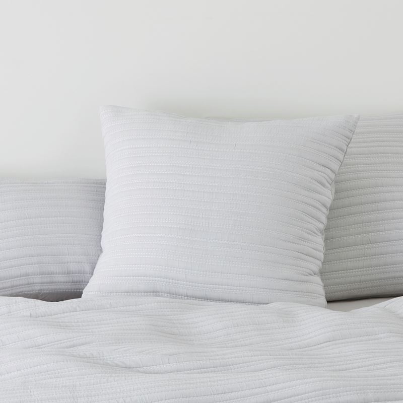 Hayman Soft Grey Quilted Quilt Cover Set + Separates