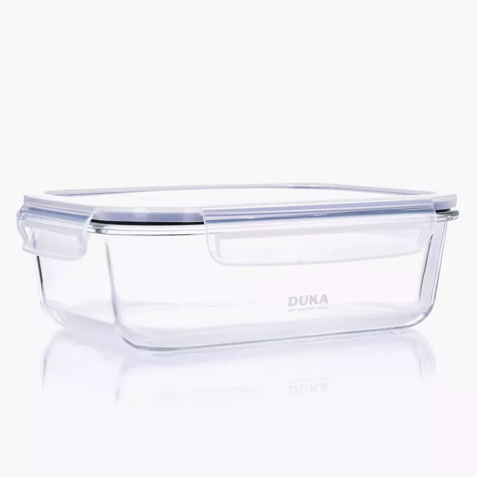 Pojemnik na żywność lunchbox DUKA KITCHEN 1500 ml szkło