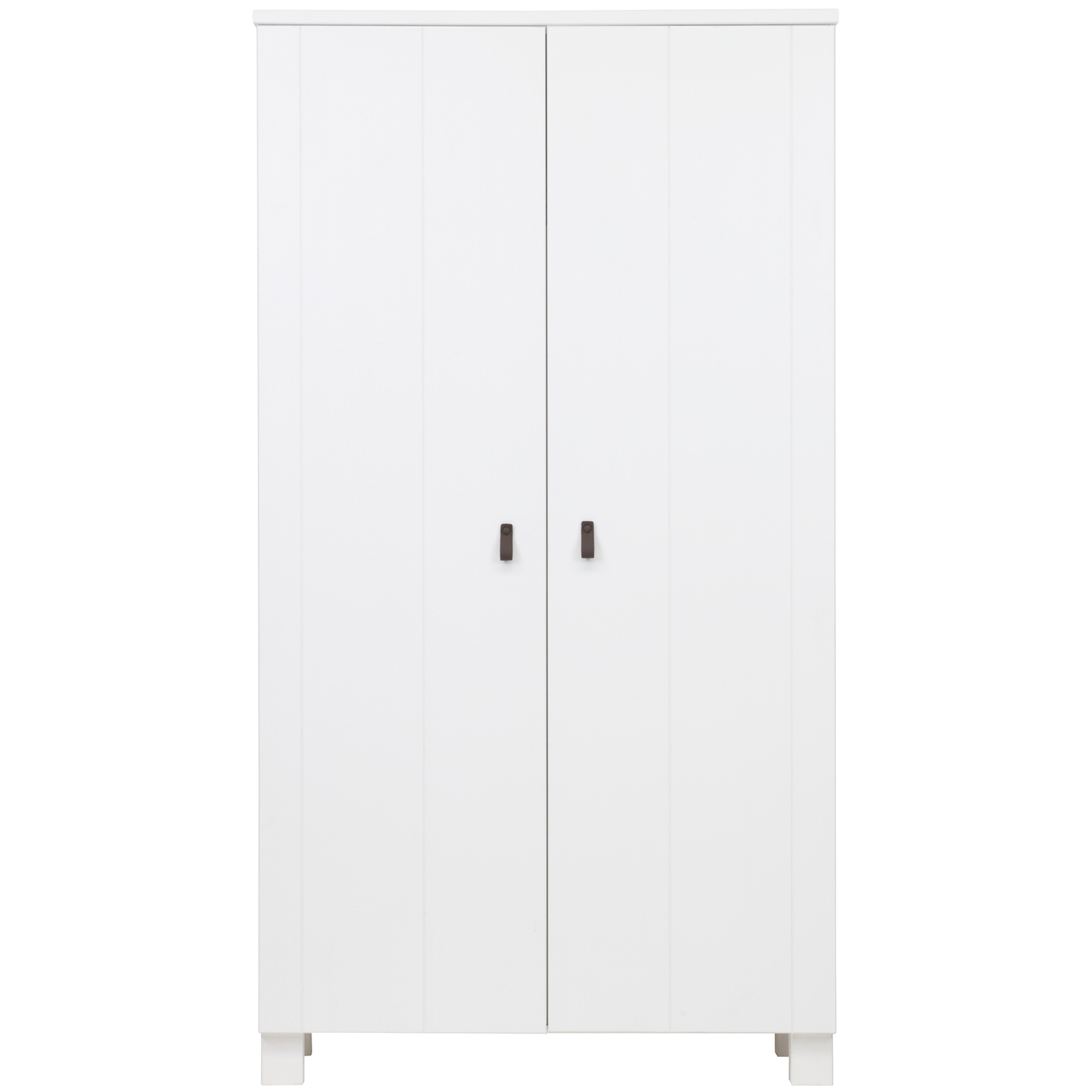 WOOOD kast Ties - Grenen - Wit - 202x111x55