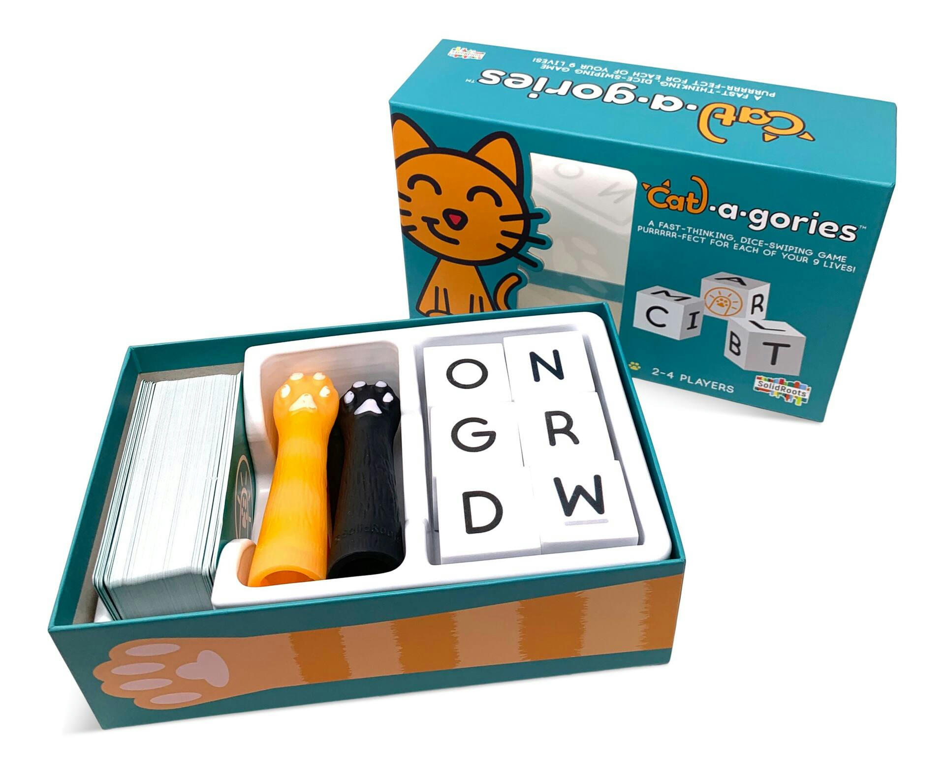 Cat-a-gories Fast Thinking, Dice-Swapping Game, English