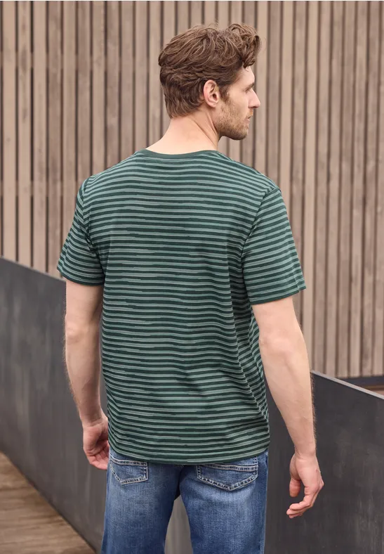 T-Shirt mit Rundhals und Allover-Print