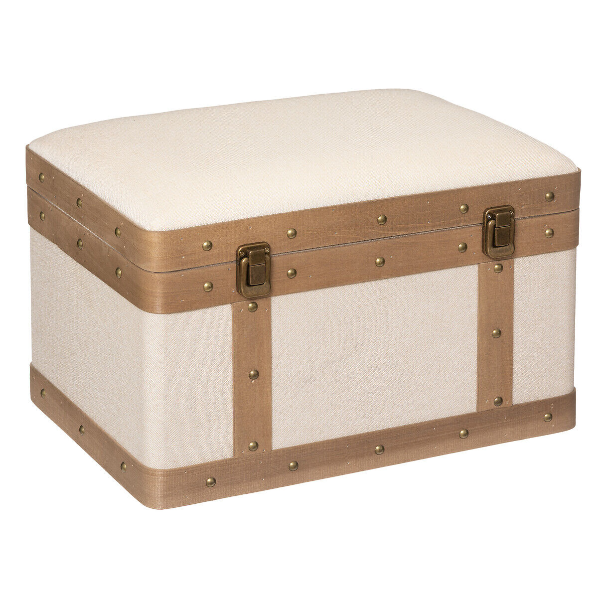 Caixa NORAH em mdf e linho 29,5x44cm