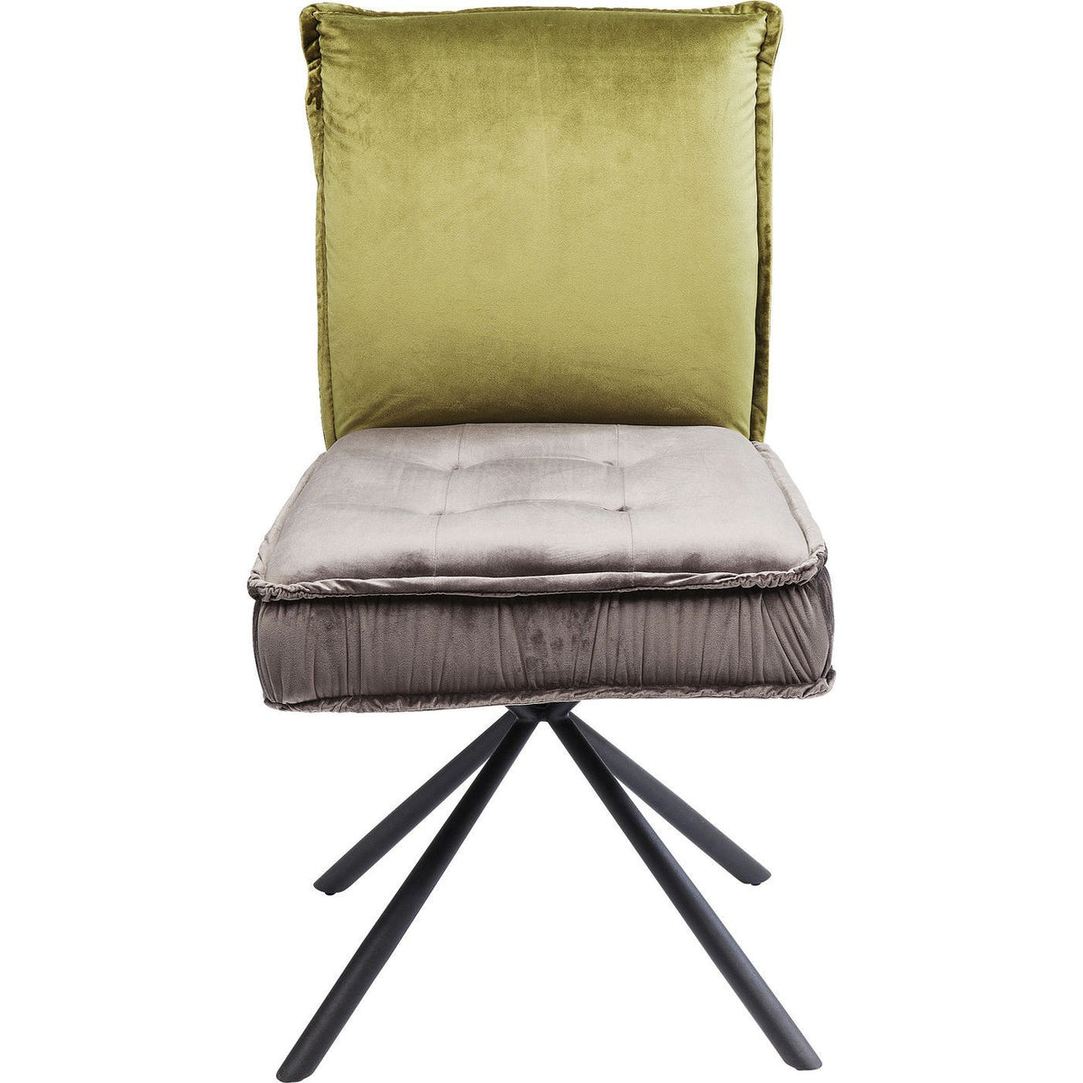 Kare Design Stoel Chelsea groen en grijs