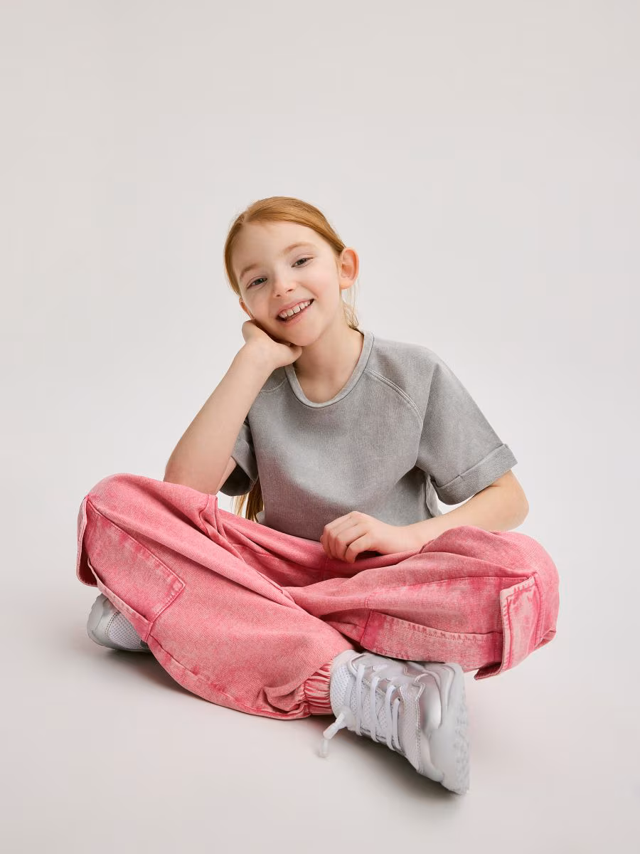 Cotton T-Shirt With Wash Effect