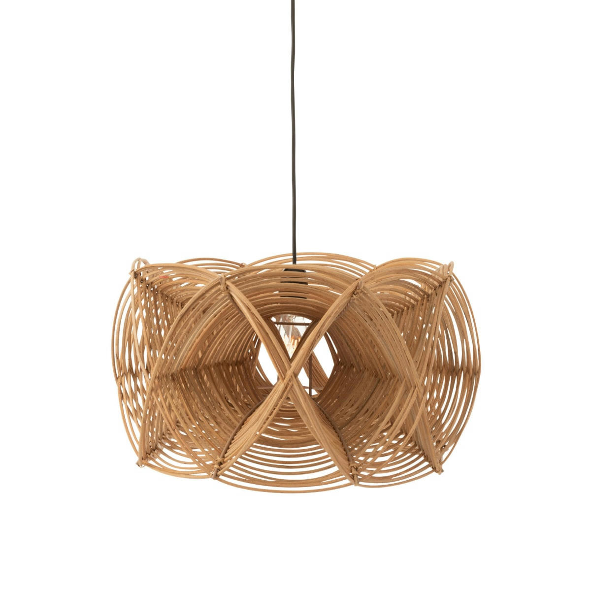 PETALE - Abat-jour design en rotin naturel