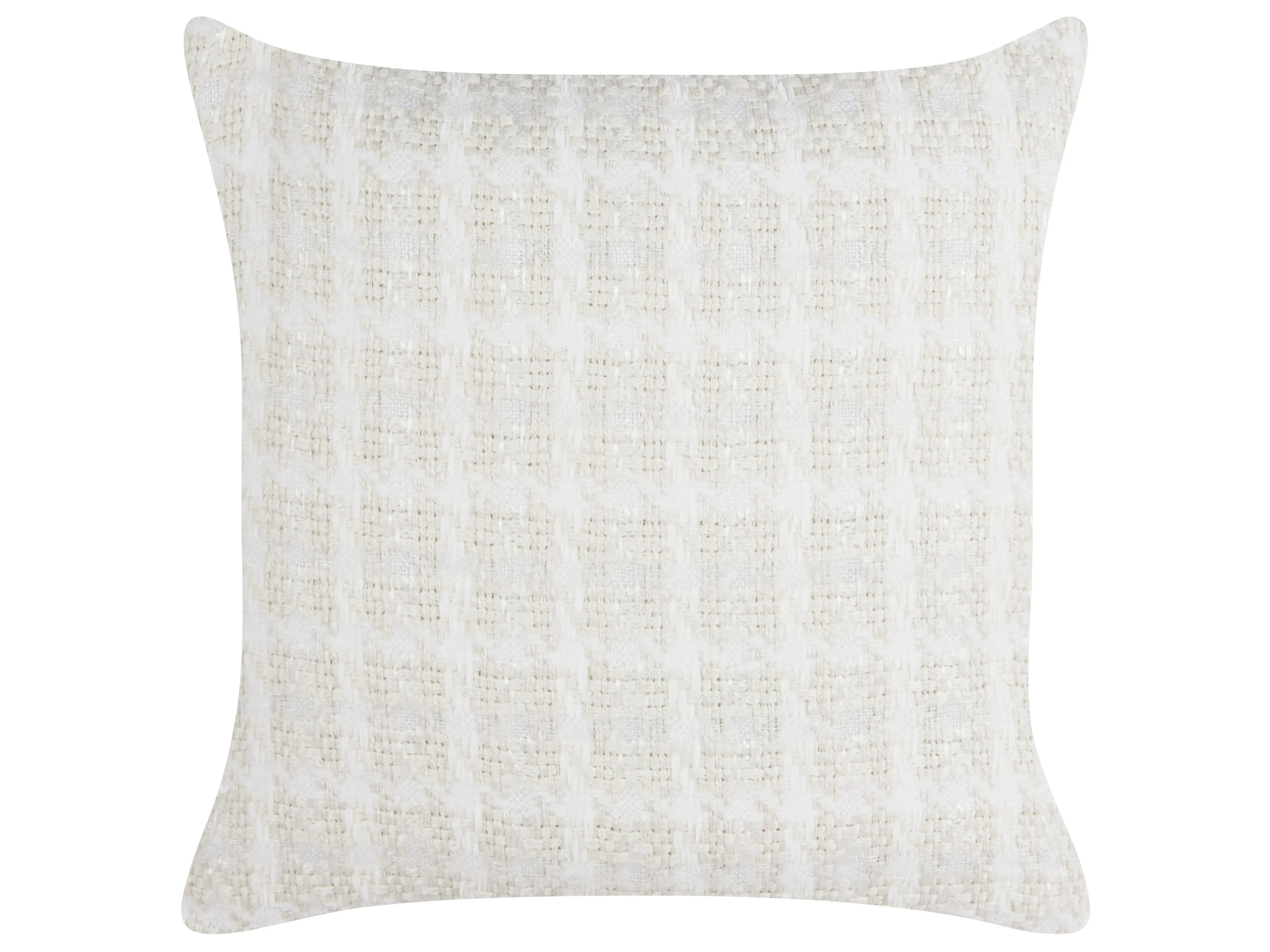 Throw Cushion DOURIS 45 x 45 cm Light Beige Checked