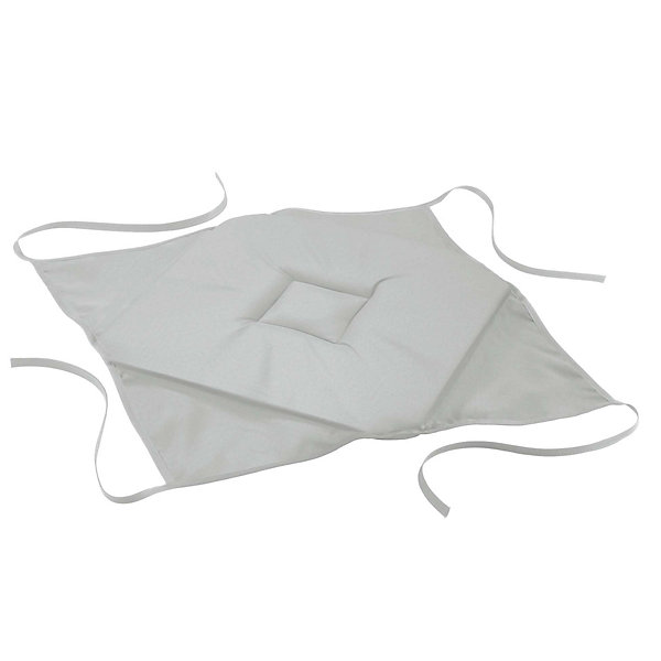 Galette 4 rabats 36 x 36 x 3.5 cm polyester uni essentiel Gris
