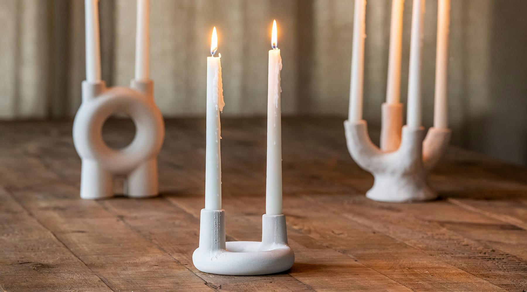 - chandelier céramique écru corallo - 13x13x8 cm