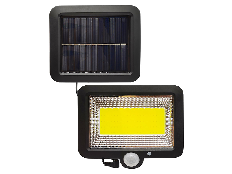 Naświetlacz ogrodowy solarny Duo LED czarny