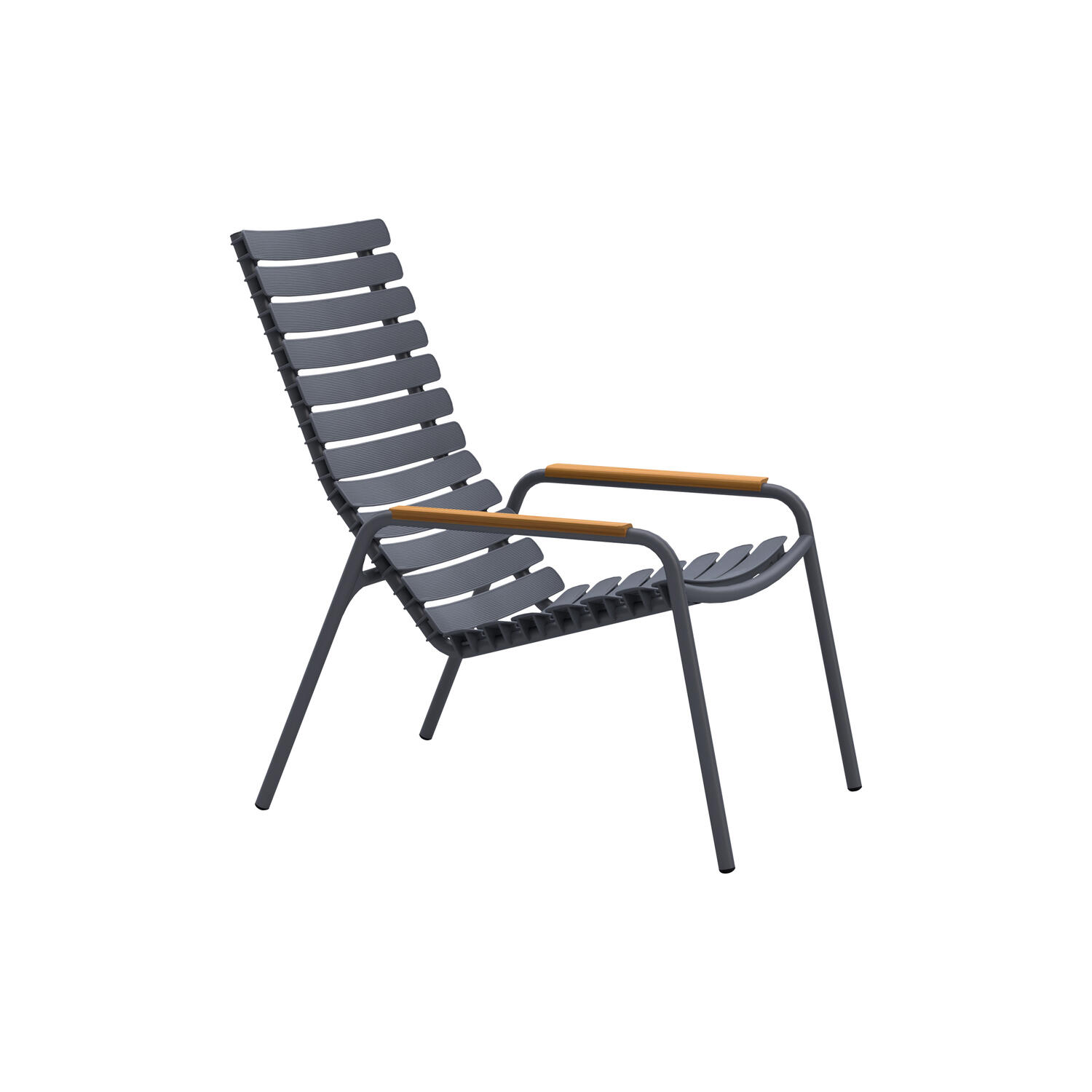 ReCLIPS bambus loungestol, dark grey