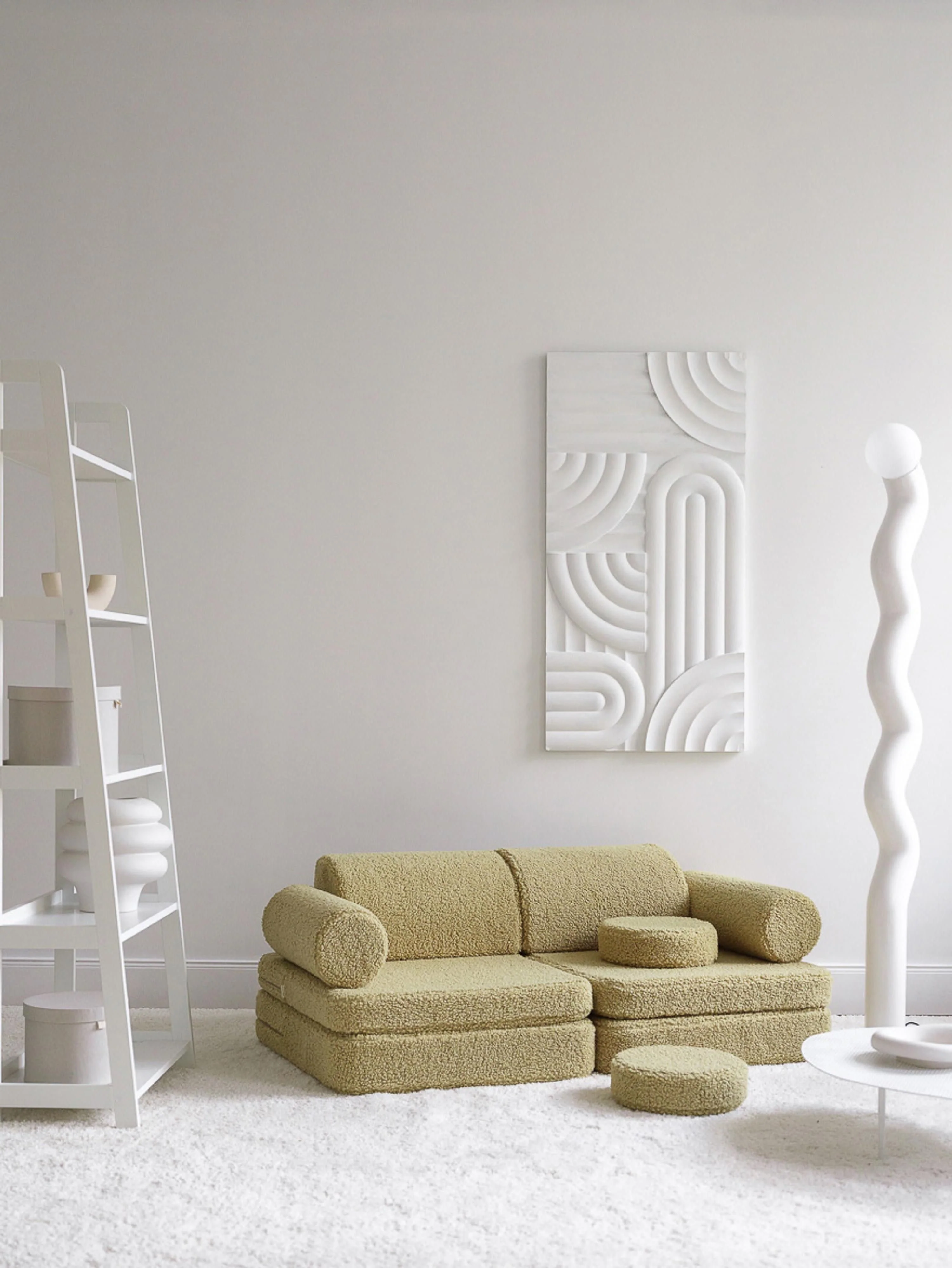 Modulares Teddy-Spielsofa Sugar, handgefertigt