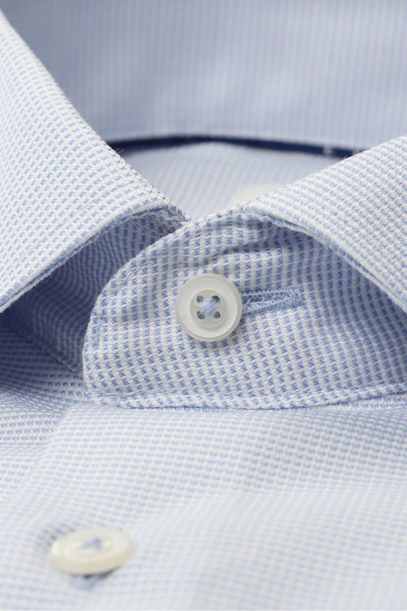 ETERNA Modern Fit Hemd mittelblau, Strukturiert