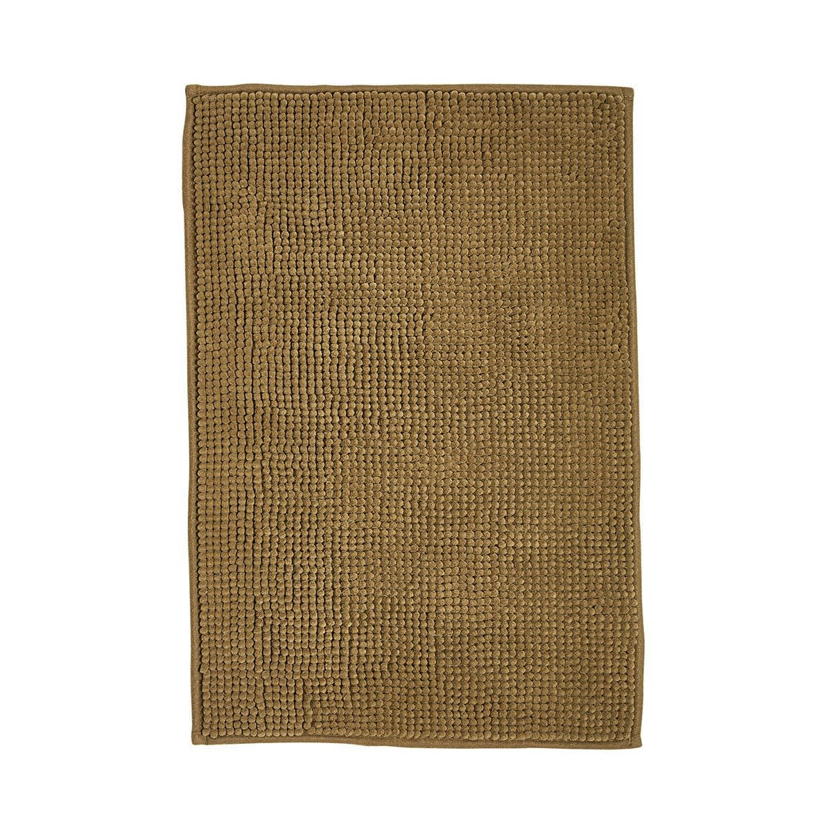ESSENTIAL - Tapis de bain Bubble uni en Polyester Bronze 60x40 cm