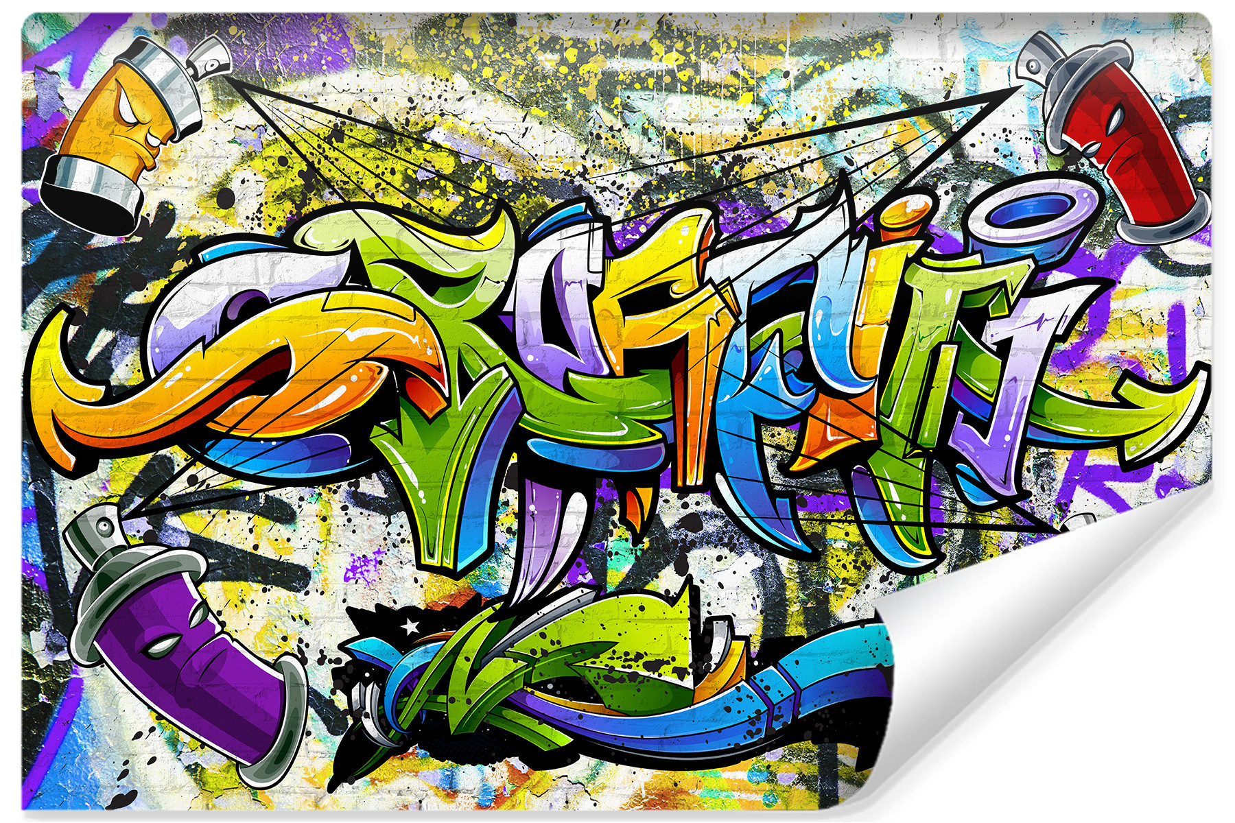 Fototapeta Młodzieżowa Abstrakcyjne Graffiti 90x60cm