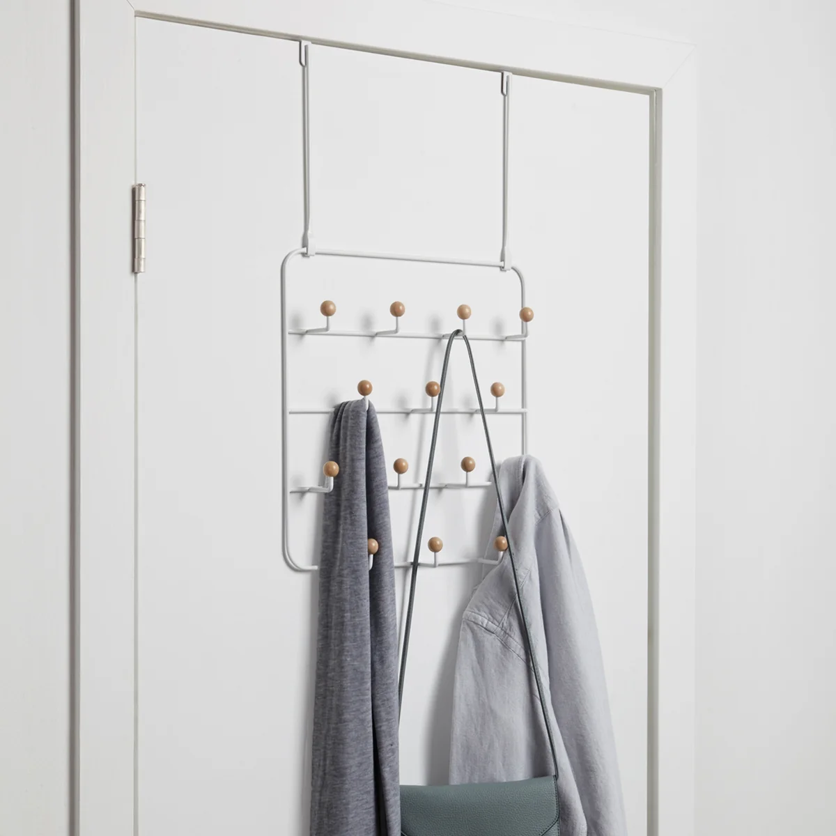 Umbra - Estique Türgarderobe, weiß / natur