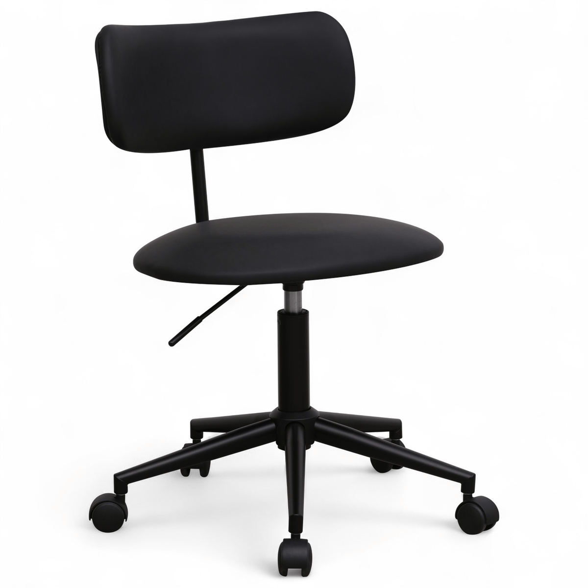 Furnhouse bureaustoel Roxy - Zwart - Kunstleer - 57x56x74