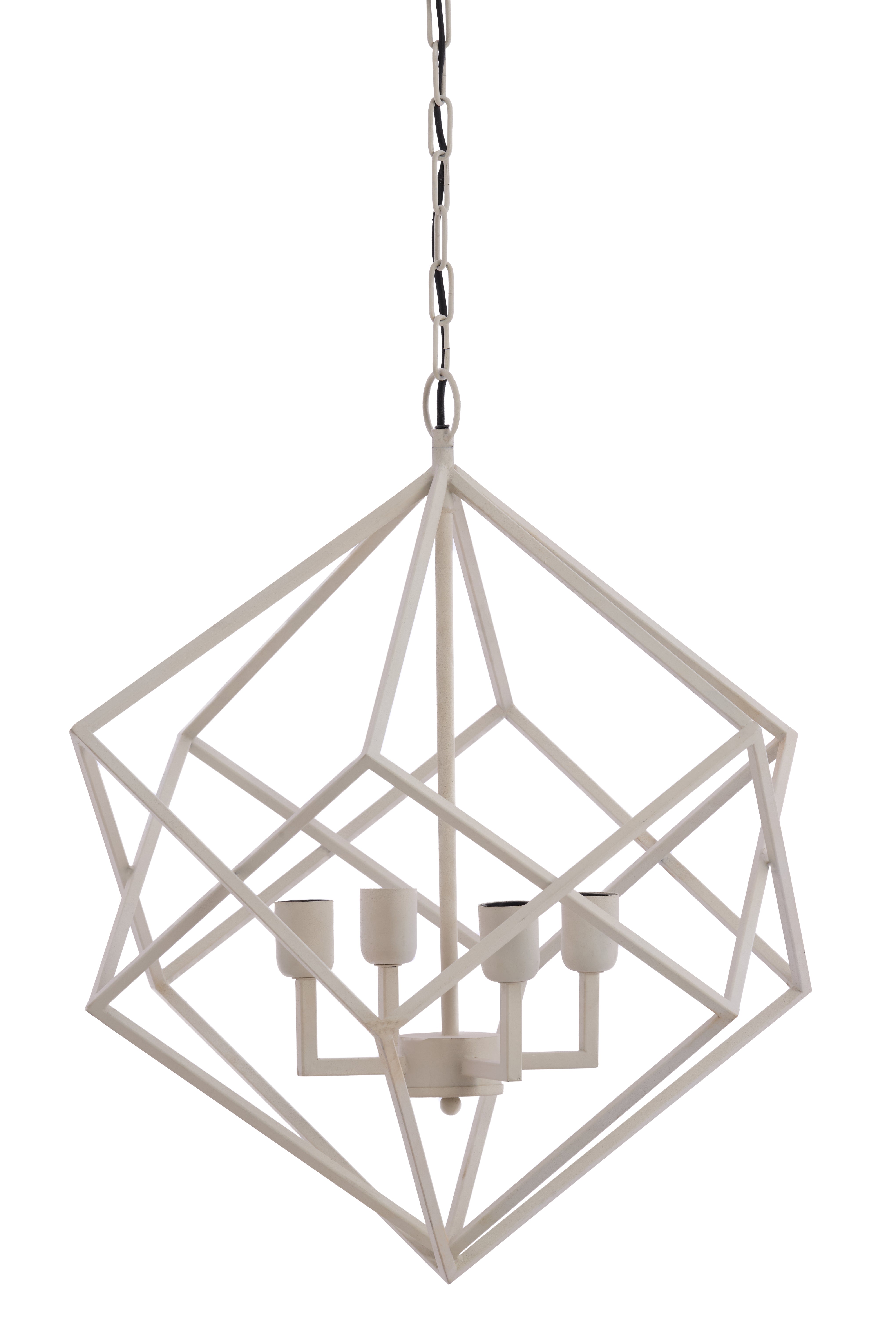 Light & Living hanglamp DRIZELLA - wit - Ø61x68cm