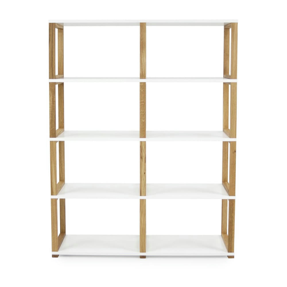 ART - Étagère en bois 8 niches blanc