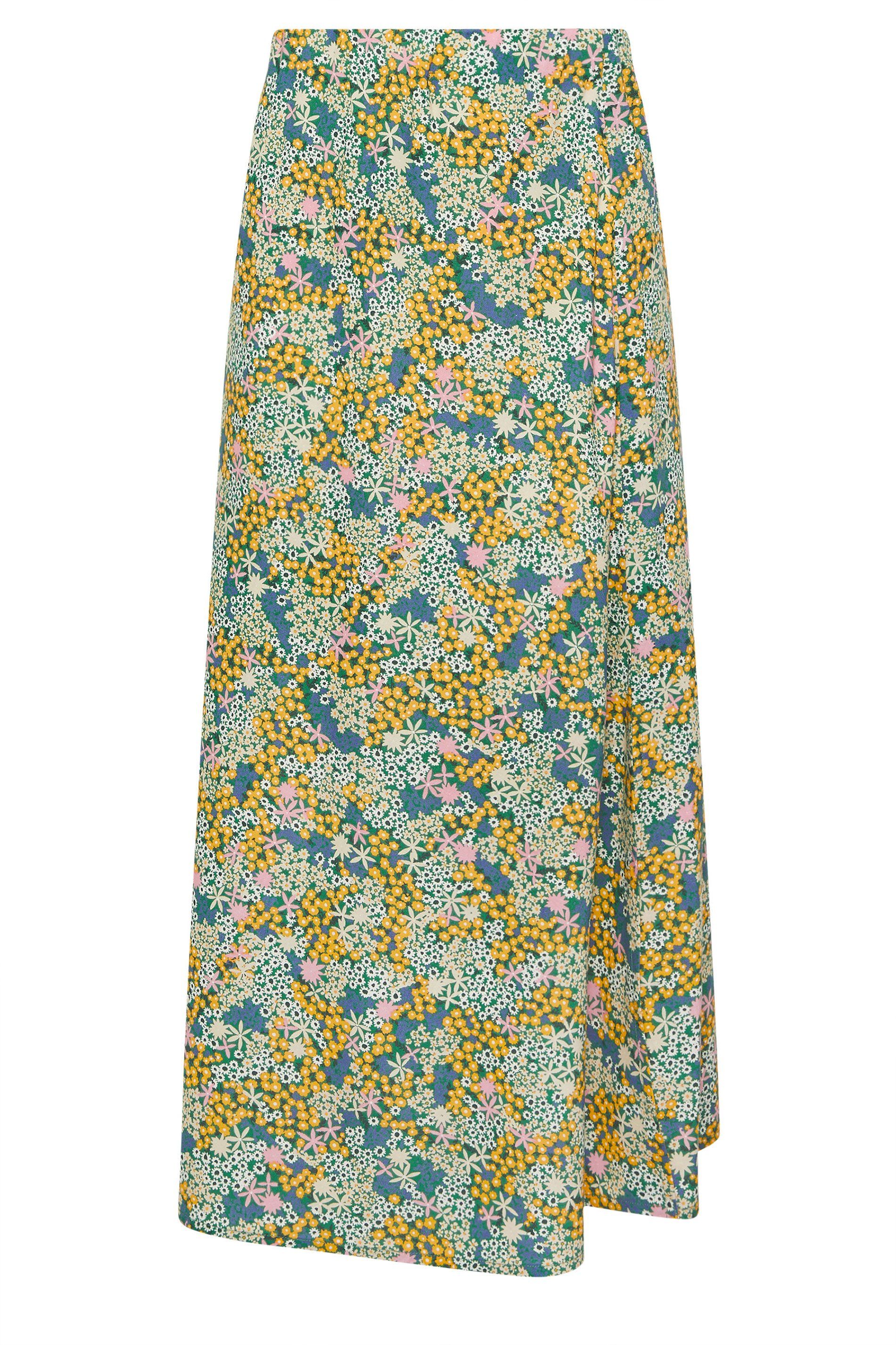 PixieGirl Petite Ditsy Floral Midi Skirt