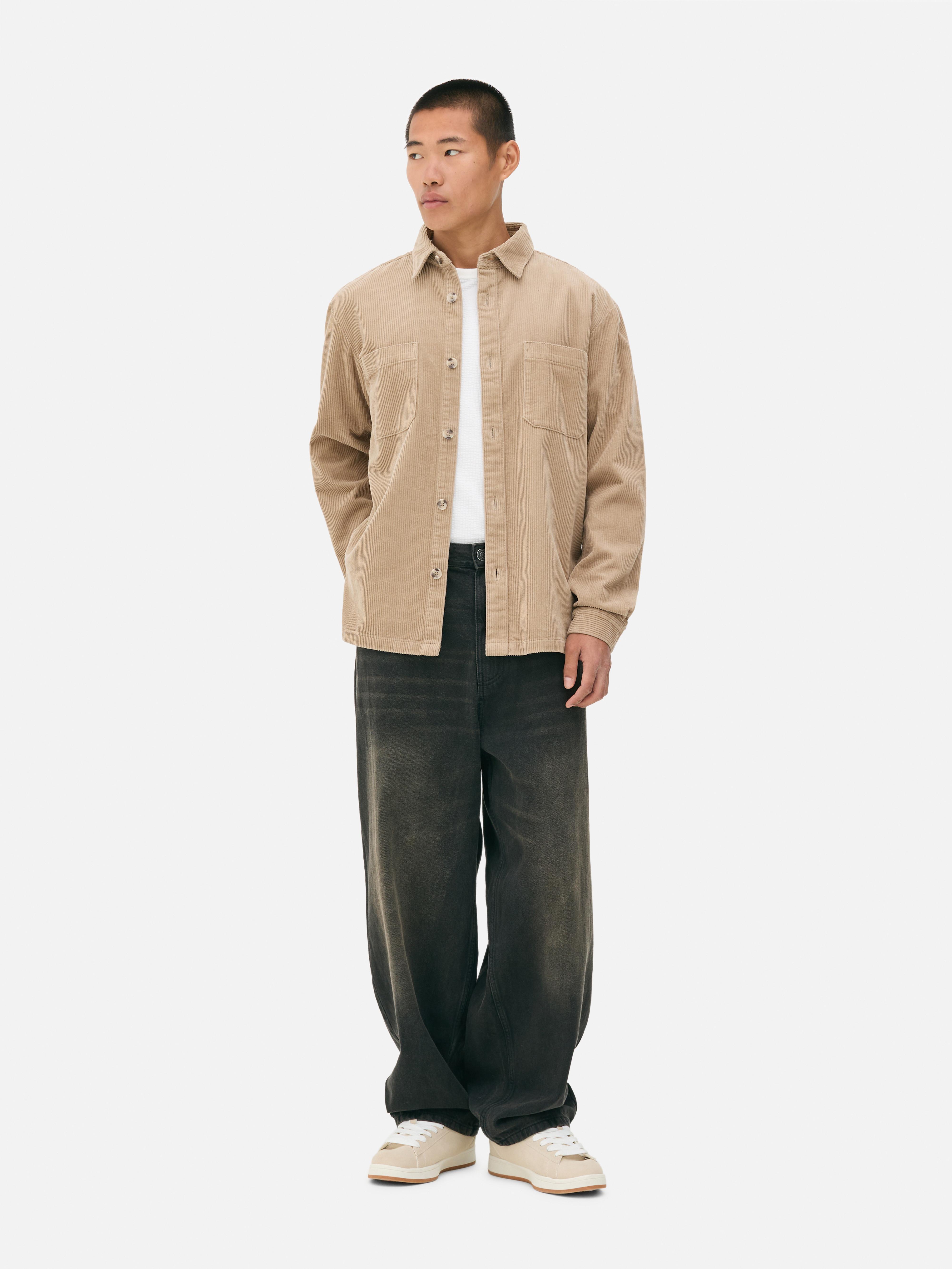 Button-Up Corduroy Overshirt
