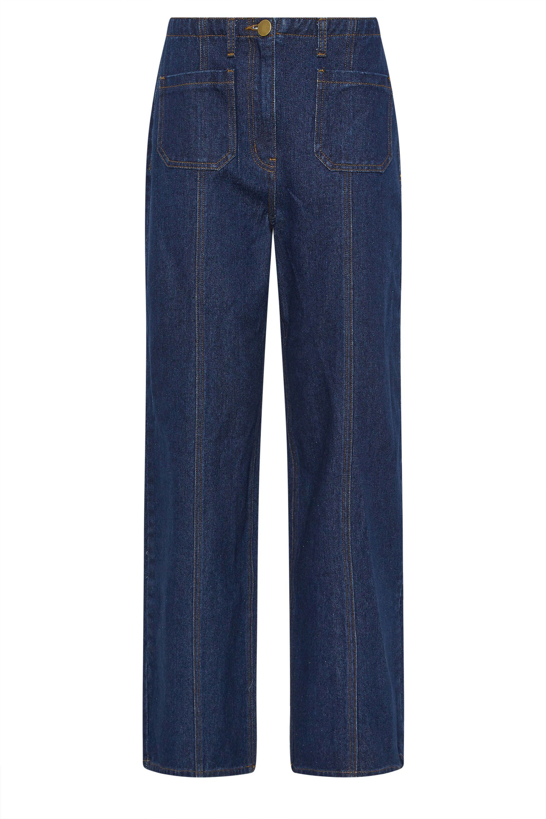Long Tall Sally Tall Seam Front Wide Leg Jeans
