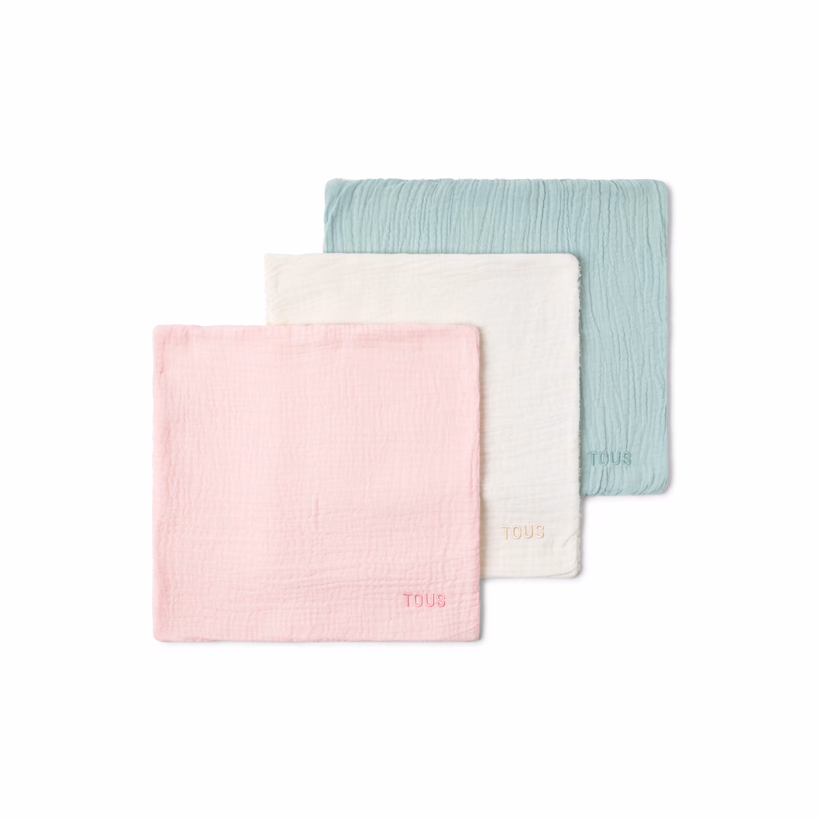 Muselinas de bebé pack de 3 Const rosa