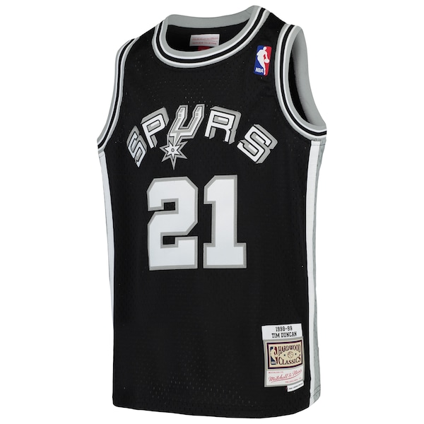 Tim Duncan San Antonio Spurs  Youth Swingman Throwback Jersey - Black