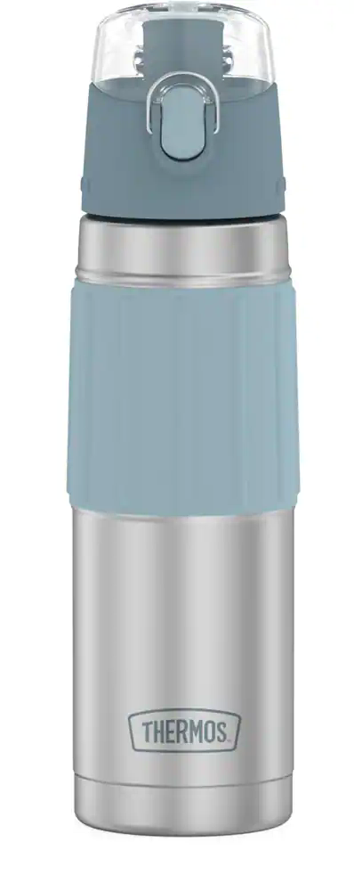 Thermos® Stainless Steel Water Bottle with Push Button Flip Top Lid, 530-mL
