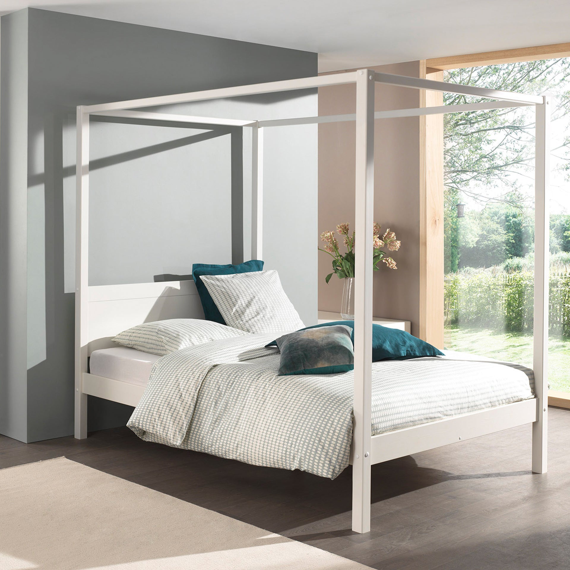 Vipack Pino Hemelbed 140 x 200 cm - Wit