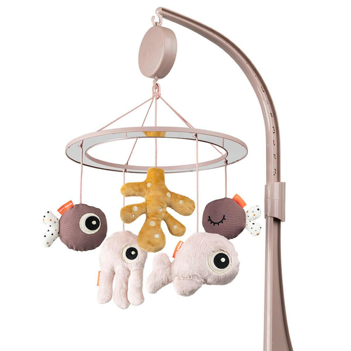 - Mobile musical avec miroir rose Sea friends