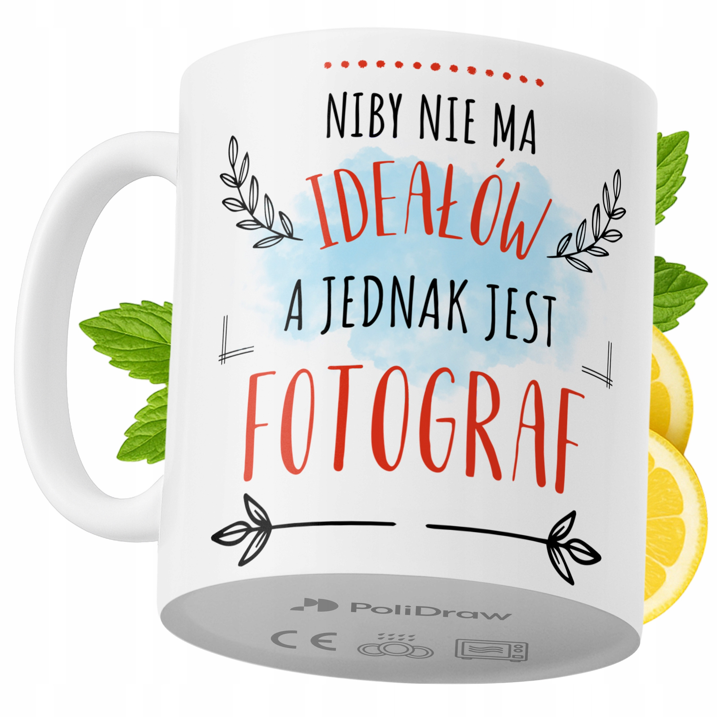 Kubek Dla Fotografa na Prezent z Nadrukiem ze Zdjęciem 330 ml PoliDraw