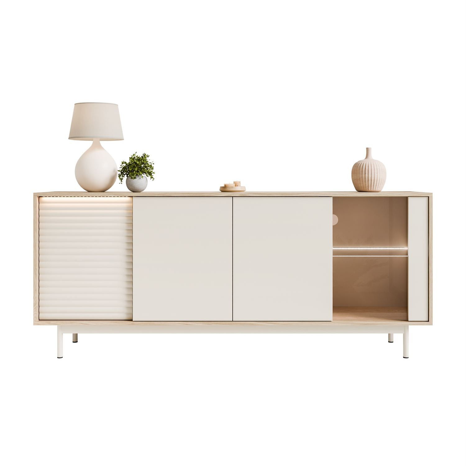Komoda FLORENCE 3D1W z oświetleniem LED