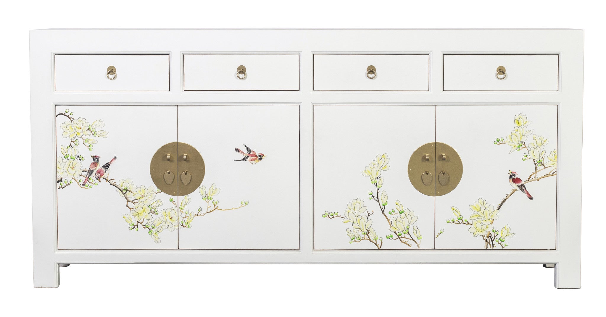 Fine Asianliving Chinese Dressoir Sneeuw Wit