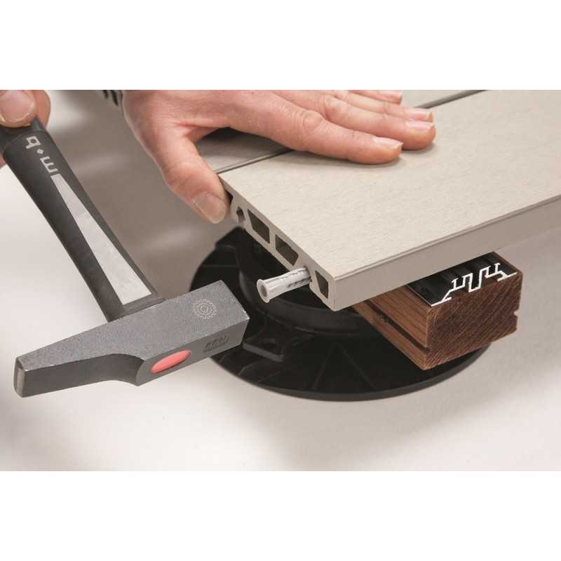 Planche de terrasse composite grise 200 x 12 x 2,1 cm GRAD BY YOU