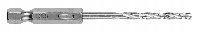 Wiertło do metalu Hex 3.5mm, 2 szt. zestaw wierteł GRAPHITE