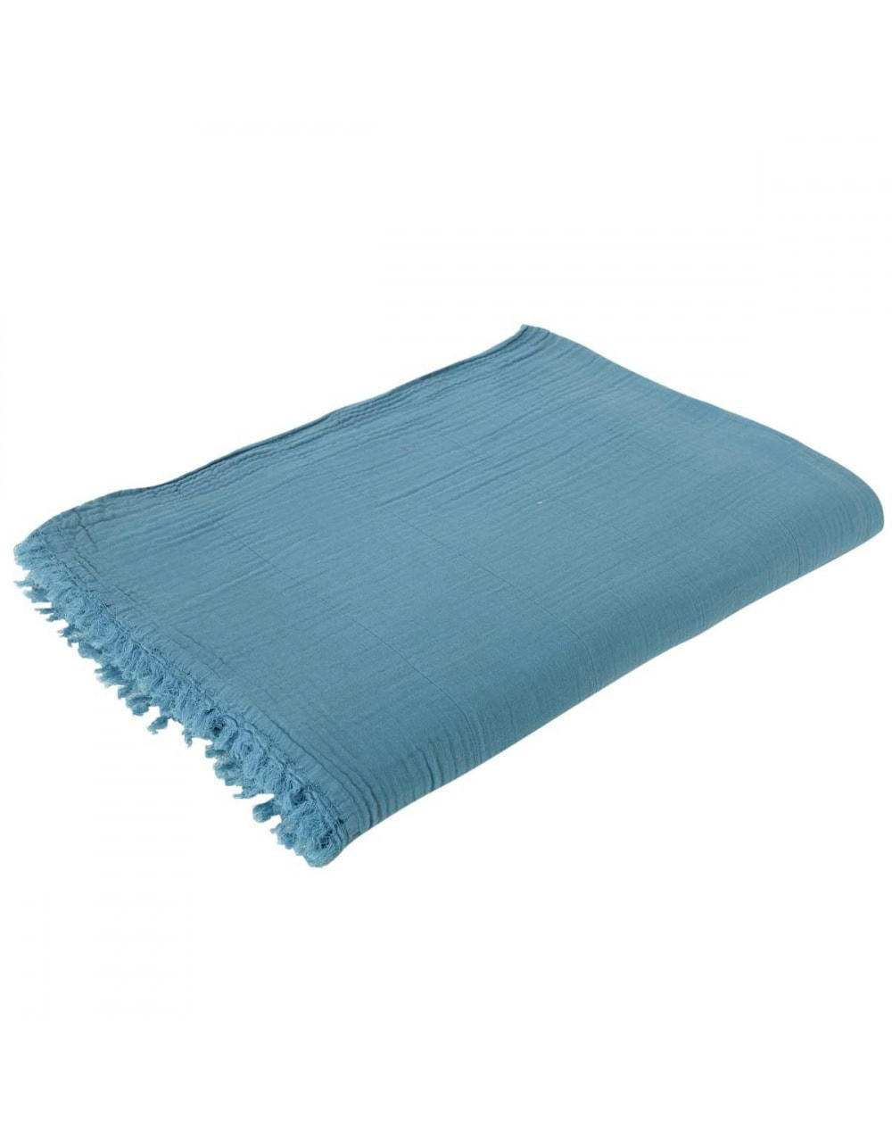 MAJYA - Plaid bi-face chaud Anthracite 130x170 cm