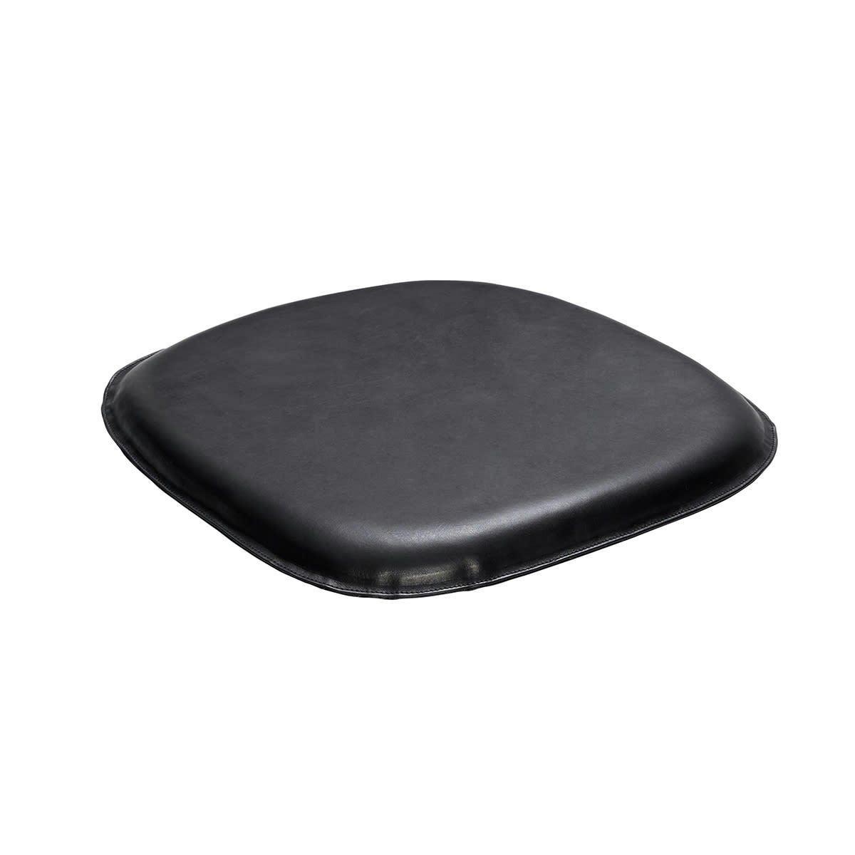 ARCH - Couisson de chaisse en cuir noir 44x44xh5cm