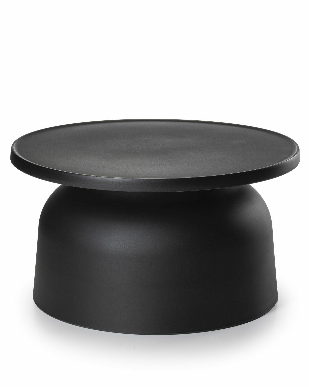 Stolik kawowy otto2 czarny 39x66x66 cm minimalistyczny do salonu