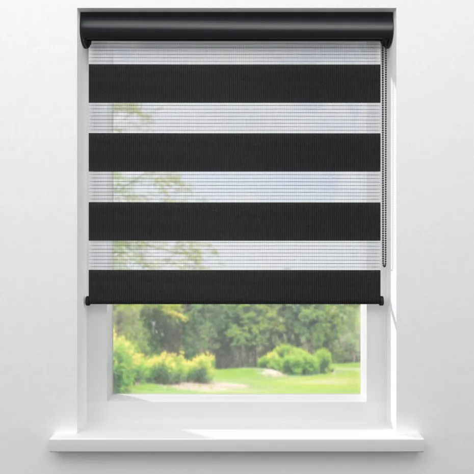 Kwantum Duo-Rolgordijnen | Duorolgordijn Dean  Zwart