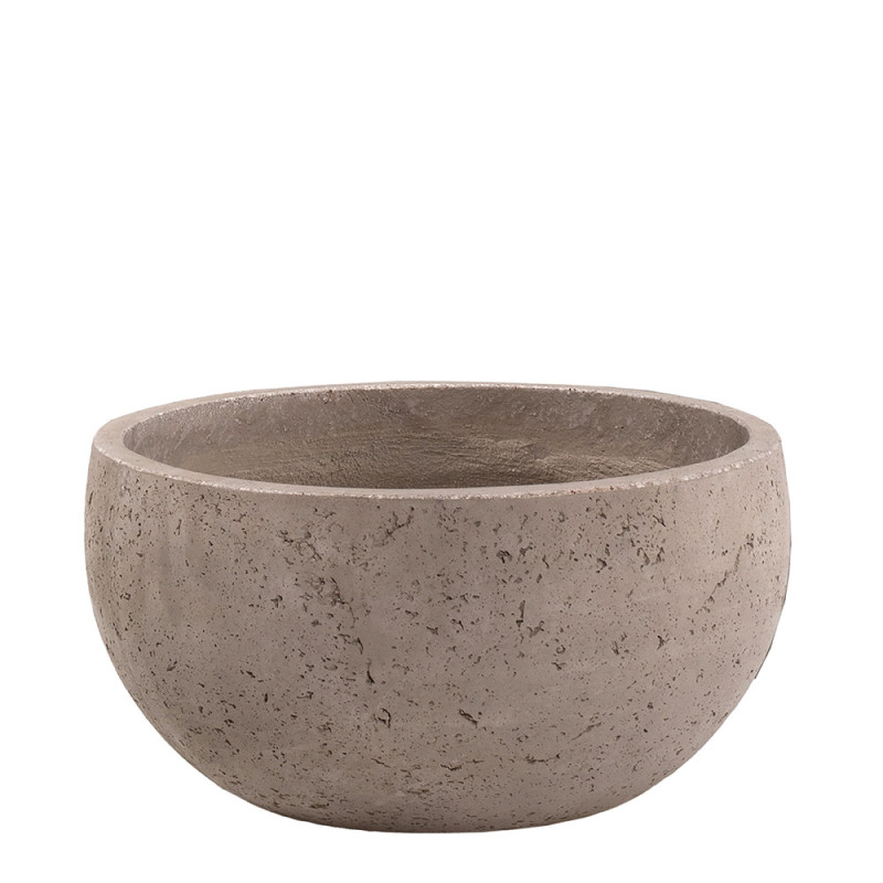 Coupe en ciment New Cement brune Ø 38 x 20 cm