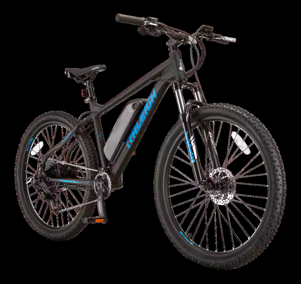 Raleigh Ascend Hardtail Mountain Electric Bike,  27.5-in, Black