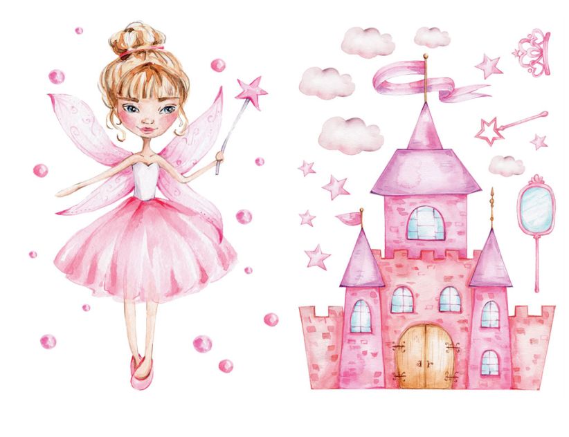 Wandtattoo Prinzessin Rosa