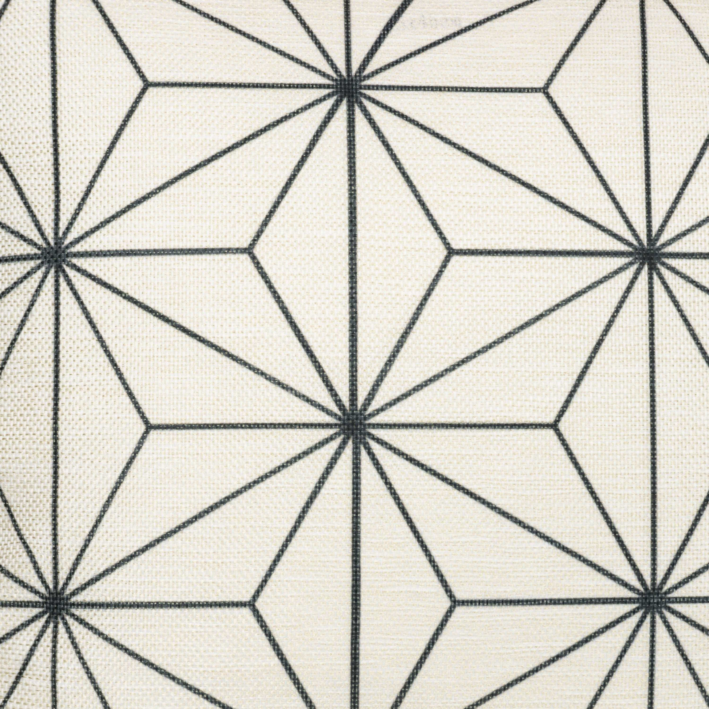 QUVIO Kussenhoes met ster patroon, 45 x 45cm - Zwart   beige