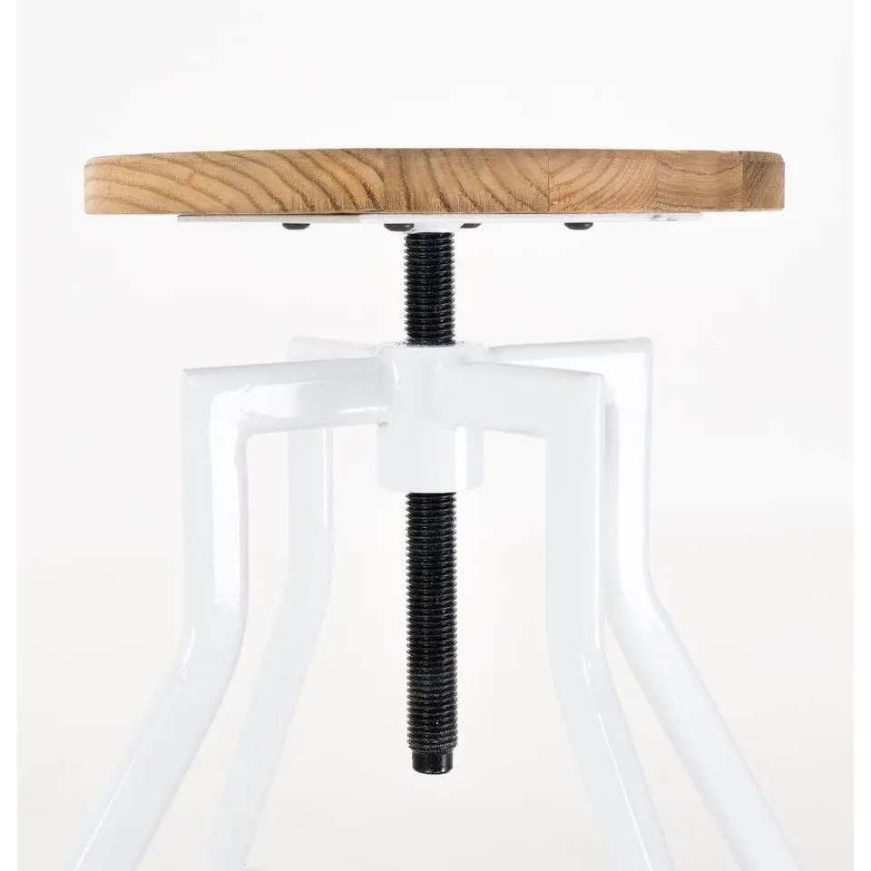 Legend Lage draaibare kruk wit - in hoogte verstelbaar