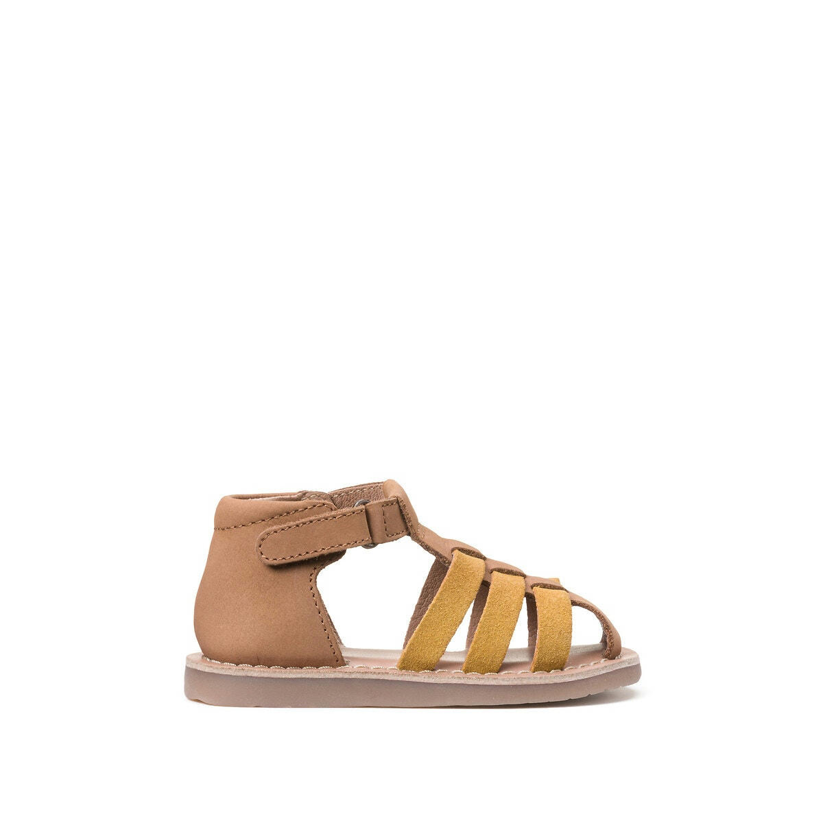 Sandales cuir à scratch